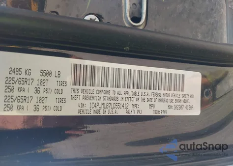 2020 Jeep Cherokee Latitude Plus 4X4 from USA, damaged, VIN 1C4PJMLB7LD551412